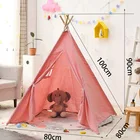 Вигвам Wigwam 1 м, детские палатки Tipi, домашний игровой домик, уличный вигвам для детей, подарок на день рождения, собака, кошка, свинья, домашний питомец, индийский детский вигвам
