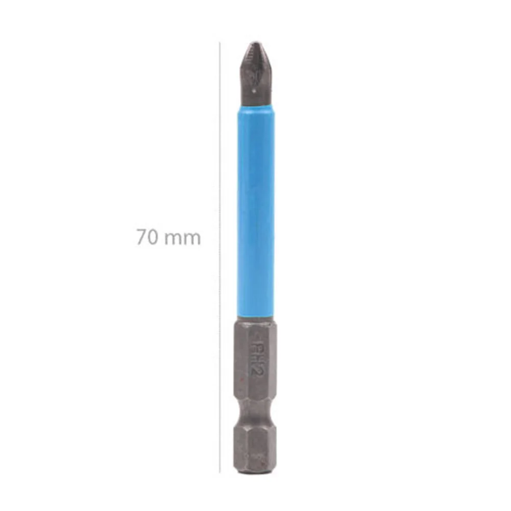 

25mm/50mm/70mm/90mm/127mm/150mm Hex Shank S2 Magnetic Anti-Slip Insulation PH2 Phillips Cross Head Electric Screwdriver Bit