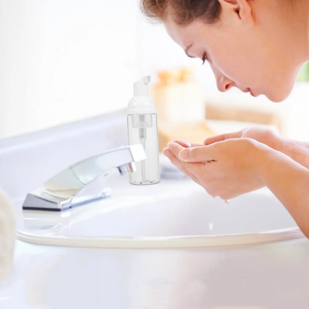 

12Pcs 60ml Refillable Bottles Foaming Transparent Container Holder