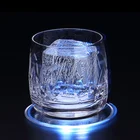 Коктейль каботажное судно флэш-бар акриловый ультра-тонкий светодиодный освещение Coaster круглый потолочный светильник Цоколь для обеденного стола коврик