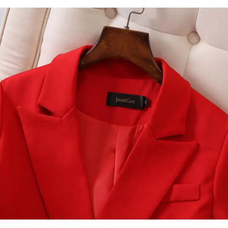 

M-5xl Plus Size Womenspant Suits Spring Autumn Female Blazer Clothing Set Coat+pants 2pcs Long Sleeve Slim Ladies Clothes H157