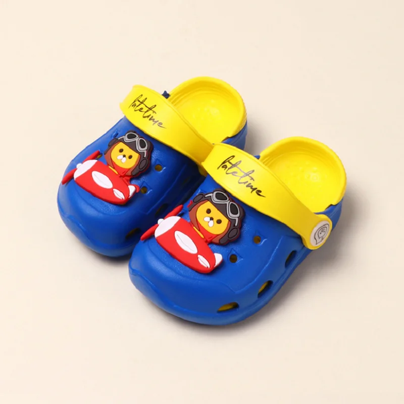 

Children's Sandals 2021 New Cartoon Cute Children Hole Shoes Summer Baby Non-Slip Soft Bottom Boys And Girls' Beach Shoes Hot