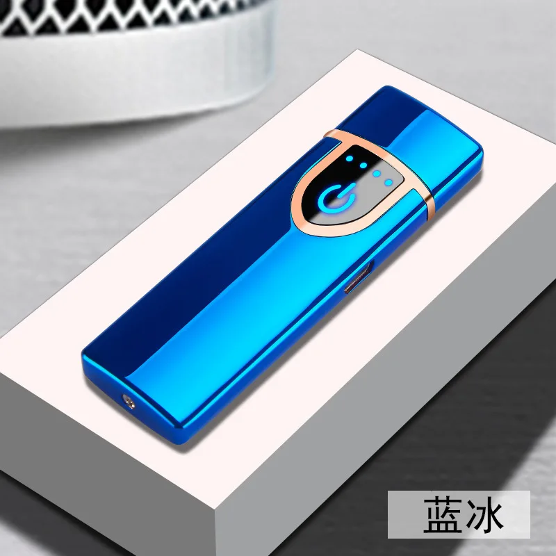 Ветрозащита персональный Usb зарядка электрическая зажигалка точечный детектор дыма - Цвет: Фиолетовый