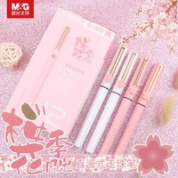 mg cute fashion cherry blossom limited black ink roller pen kawaii 0 5mm pens sakura gel pen stationery school