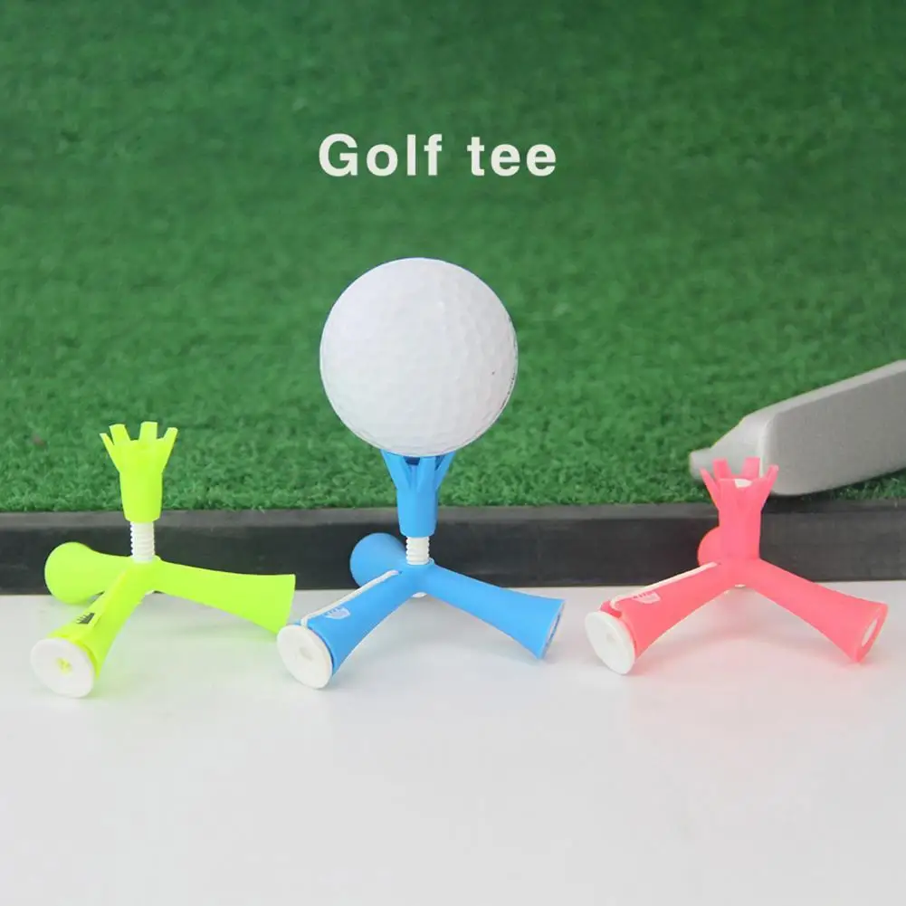 

ABS Golf Tee Ball Holder Rotatable Tripod Golf Self Standing Practice Training Aids Adjustable Self Standing Mini Training