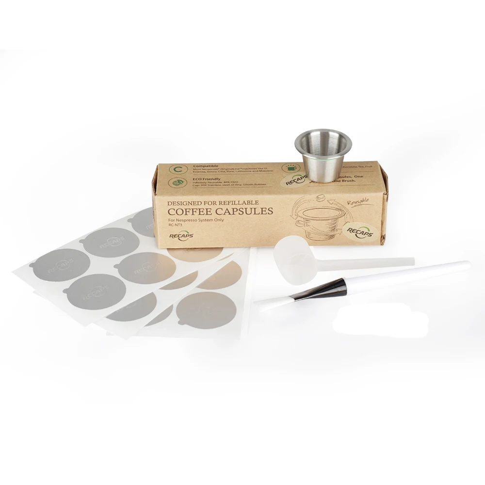 Многоразовые капсулы для кофе из нержавеющей стали совместимые с кофеваркой