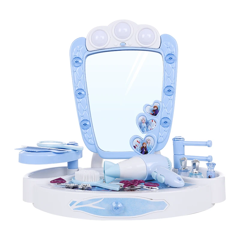 

Disney Original Frozen 2 Children's Cosmetics Simulation Princess Girl Dresser Set Elsa Makeup Toys Boy Birthday Present
