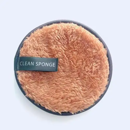 Brown 1 шт. салфетки из микрофибры, спонж для снятия макияжа лица, очищающее полотенце для лица, многоразовые хлопковые салфетки для чистки ногтей - Цвет: Brown