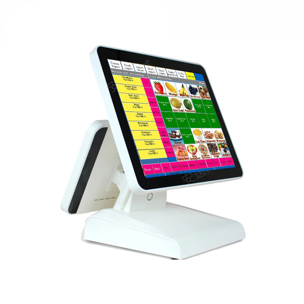 POS-терминал POS1619D с двойным жк-дисплеем для ресторана Pos-терминал все в одном