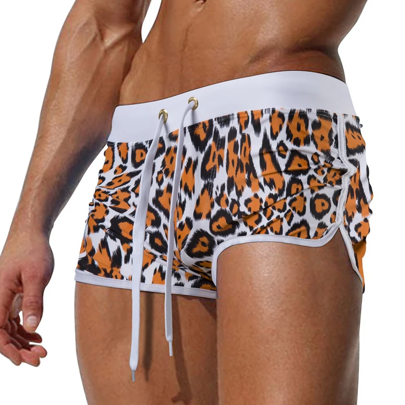 Купальник AM14 мужской с принтом пикантные пляжные шорты боксеры купальник