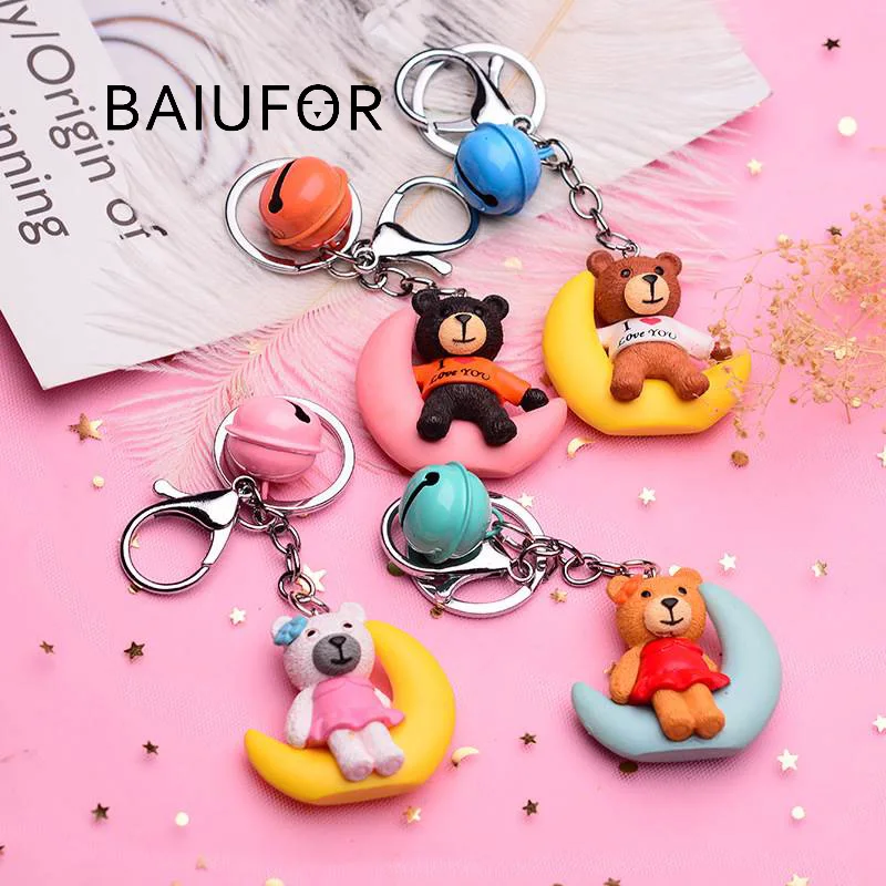 BAIUFOR Miniatures мультфильм медведь на Луне пара сказочный садовый гном микро пейзаж