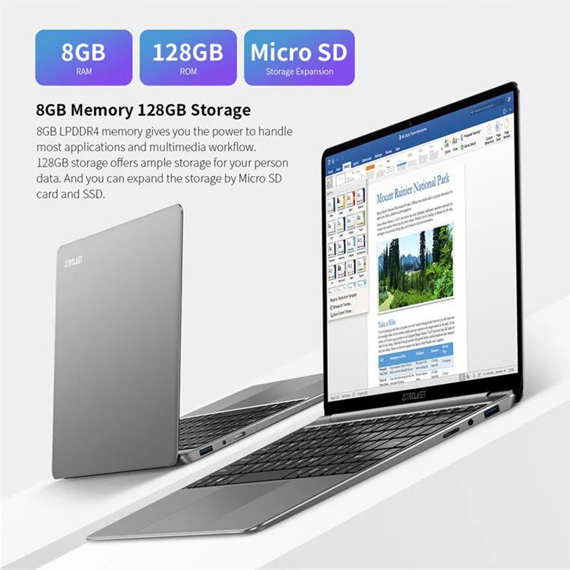Teclast F7S ноутбук 14 1 &quot8 Гб Оперативная память 128 ГБ памяти на носителе EMMC Intel Celeron N3350
