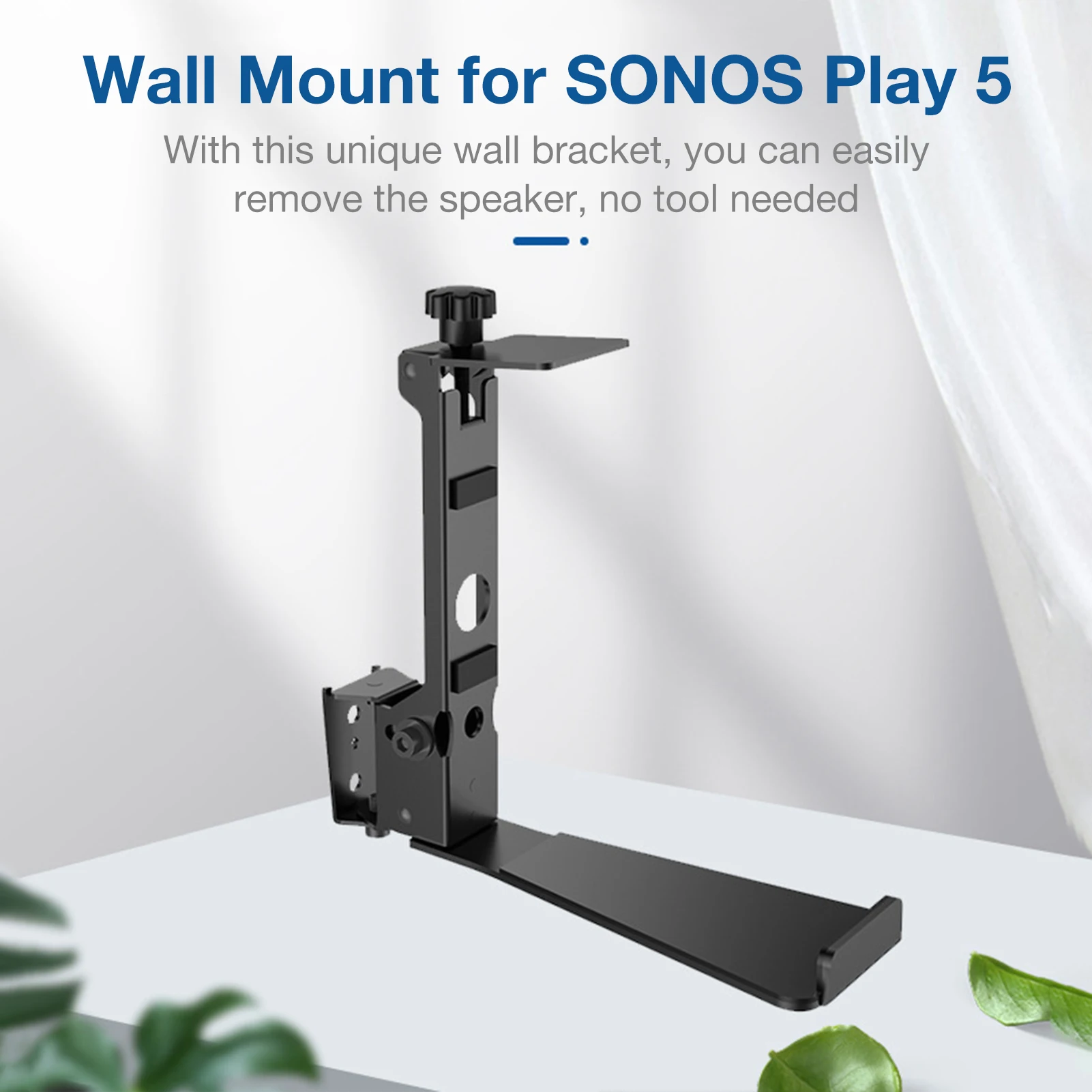 

Wall Mount Stand For SONOS Play:5 Home Audio System Aluminum Alloy Support Bracket Adjustable Smart Speaker Sound Box Holder