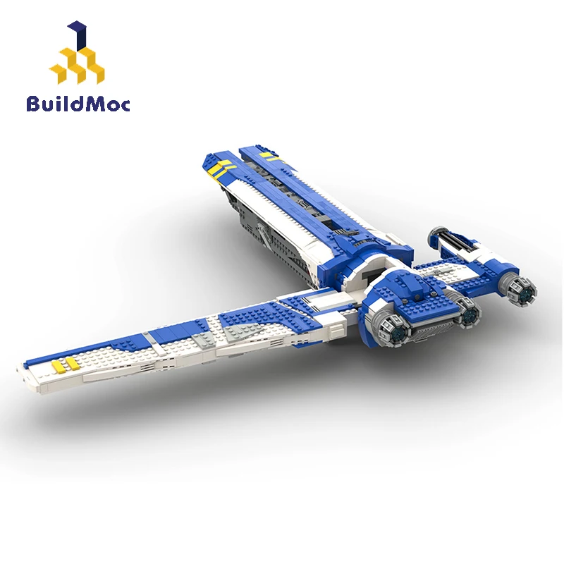 BuildMoc технический самолет космический план мантис машина строительные блоки MOC
