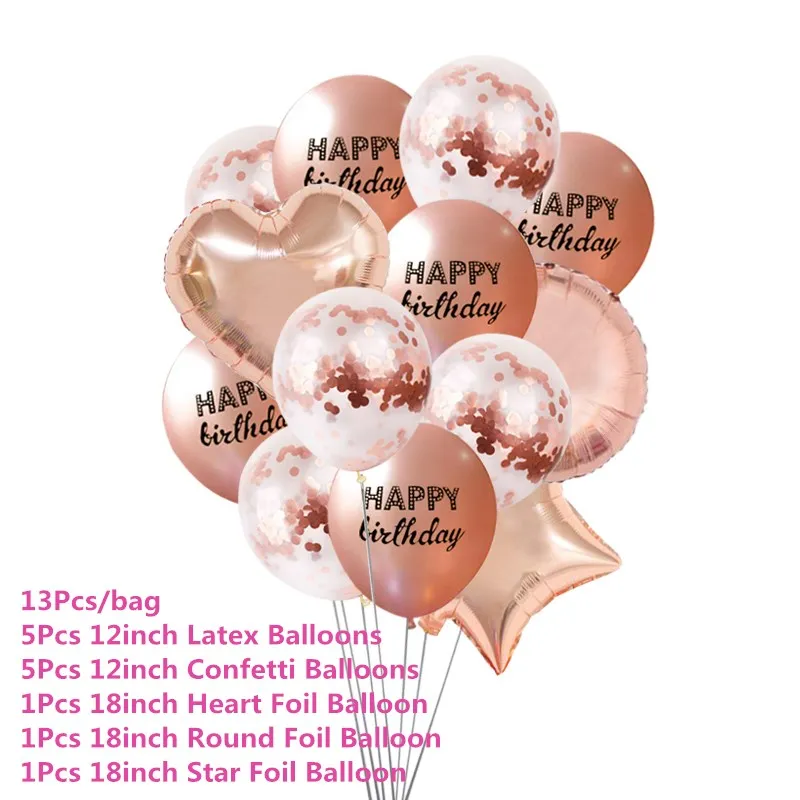 A Chicinlife Rosegold бумажные тарелки и стаканы Скатерть Салфетка соломы попкорн коробка фольги шары для свадьбы и дня рождения вечерние юбилей Декор - Цвет: A