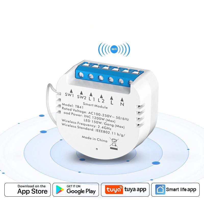 

Смарт-выключатель Tuya с поддержкой Wi-Fi и таймером
