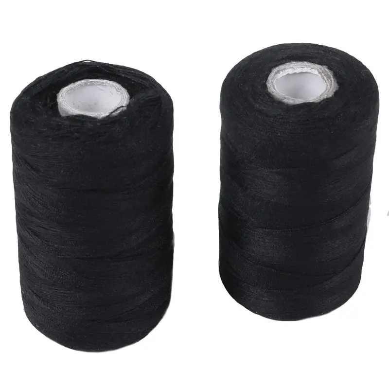 Горячая 1000 ярдов полиэстер швейная машина нить черный|Швейные нитки| |