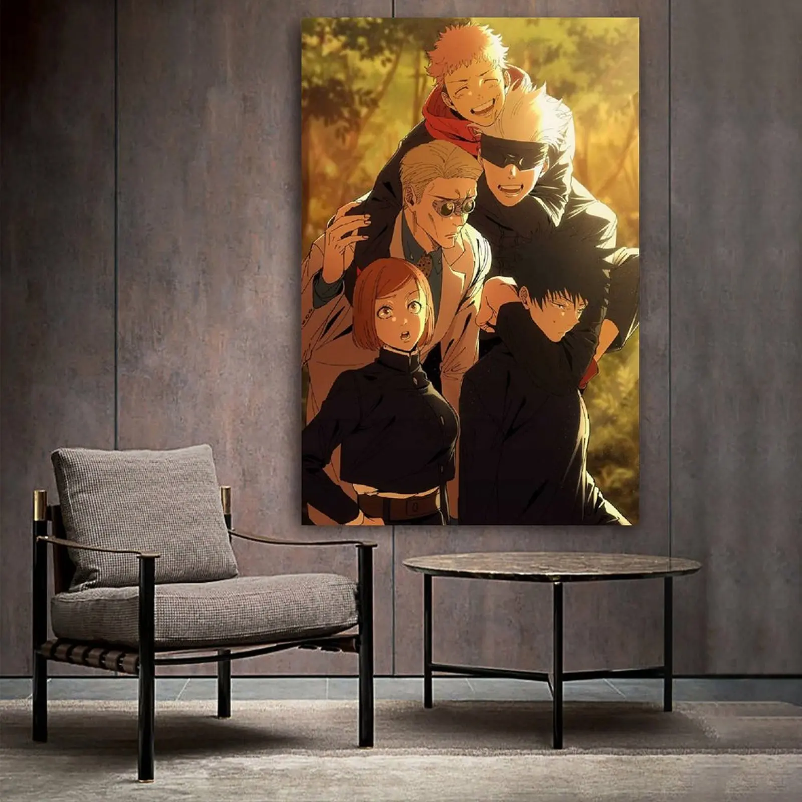 

Anime Poster Jujutsu Kaisen Wall Scroll HD Print on Canvas Painting Wall Art for Living Room Decor Boy Gift