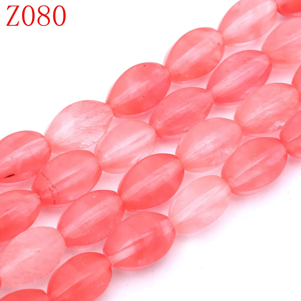 Cherry Quartz Yumten круглый опал бусины 10 мм* 14 мм Природный Оникс розовый кварц яшма бусины из халцедона ручной работы ювелирные изделия ожерелье Браслеты натуральные камни бисер для бисероплетения - Цвет: Cherry Quartz