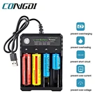 Зарядное устройство 18650 для литий-ионных аккумуляторов 3,7, 10440, 14500, 16340, 16650, 14650, 18650, зарядное устройство для аккумуляторов с защитой от короткого замыкания