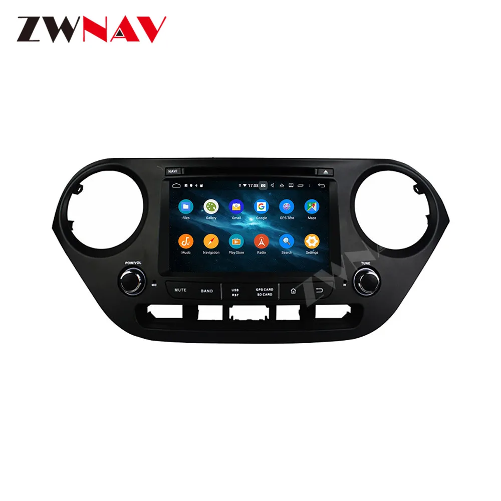 Android 9 IPS экран PX6 DSP для Hyundai I10 I-10 2013 2014-2018 автомобильный DVD GPS мультимедийный плеер