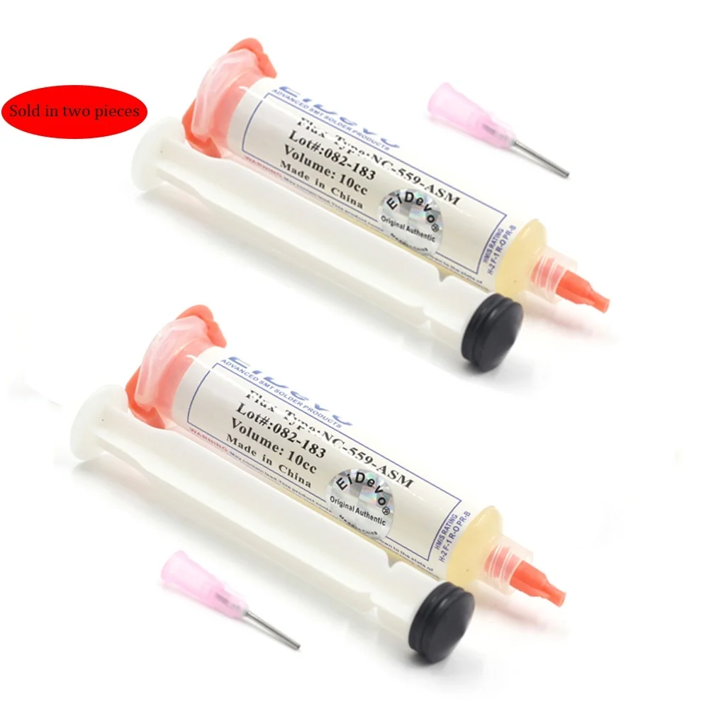 Паяльная флюсовая паста 559 10cc NC ASM UV флюс без свинца паяльная Флюс + иглы|Сварочные