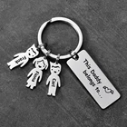 Брелок для ключей из нержавеющей стали с именем и именем