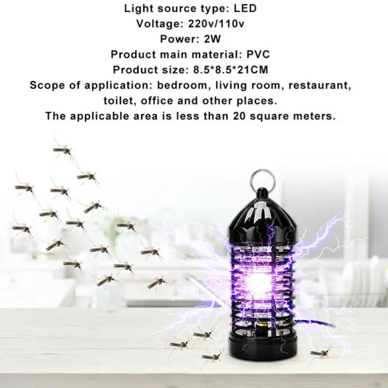 

Electric Mosquito Killer Lamp Outdoor Indoor Insect Zapper Trap Electronic Fly Mosquito Bug Killer Trap Zapper LED Light/Lamp