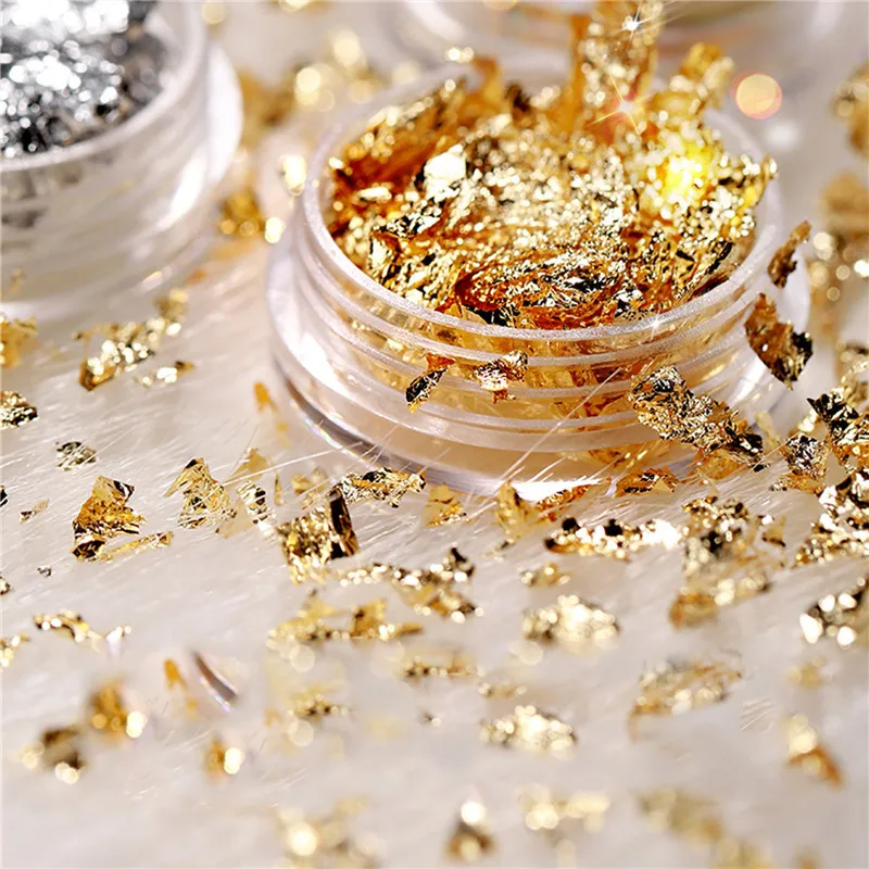

Nail Art Accessories Gold And Silver Tinfoil Phototherapy Box-packed DIY Manicure Decoration Ultra Thin Tinfoil Sticker GJ002