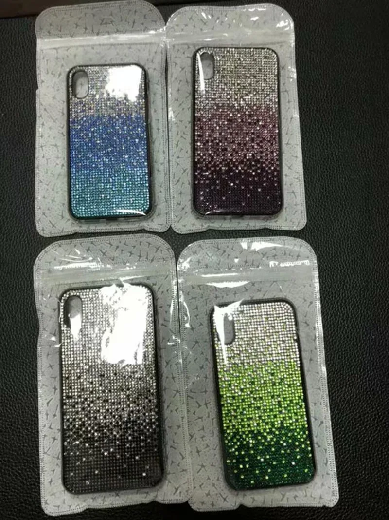 3D Алмазный чехол Bling Crystal для iPhone X XS Max XR мягкий блеск TPU 6 6S 7 8 Plus со стразами