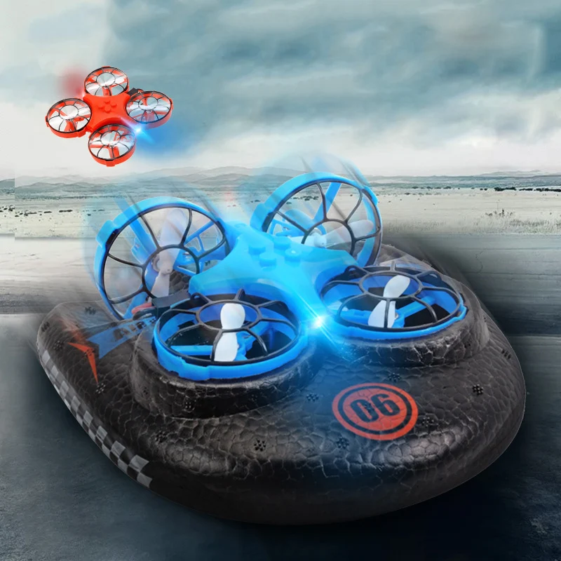 3 в 1 Летающий воздушный катер режим наземного вождения съемный Радиоуправляемый