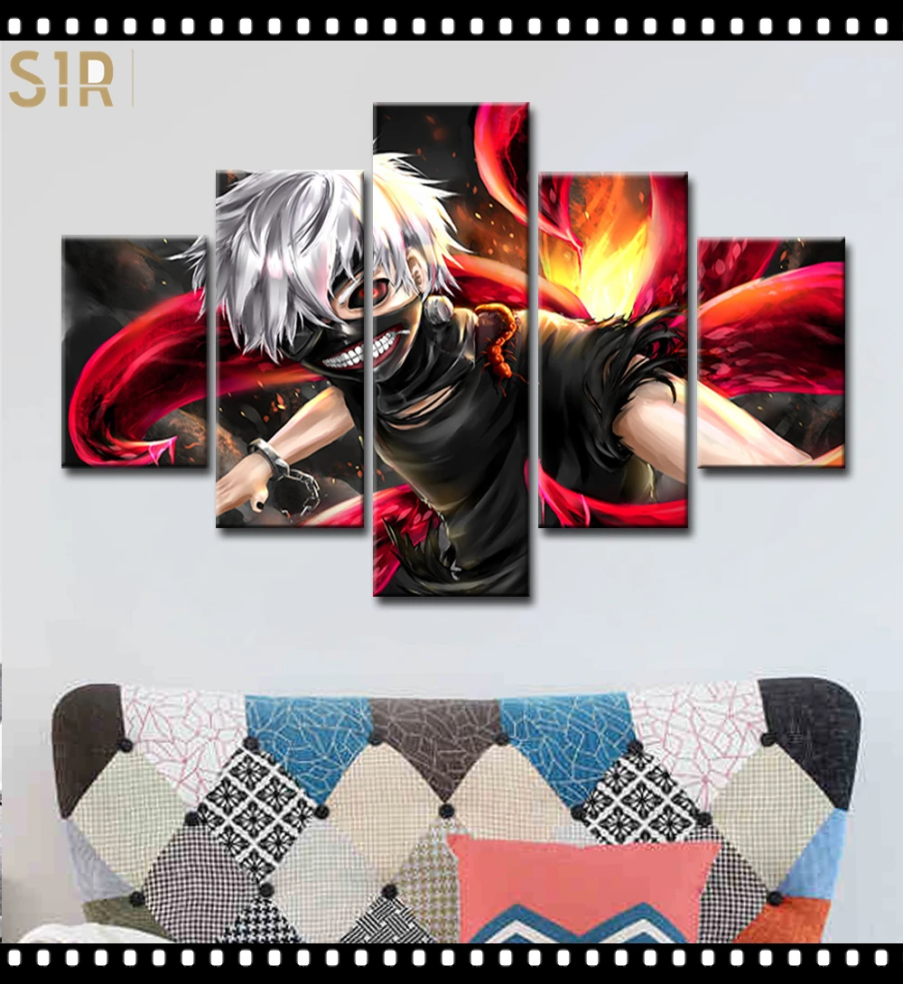 

Tokyo Ghoul Decorations for The Five - Part Anime HD Poster Living Room Decoration Room Decor Japan High Popularity Anime