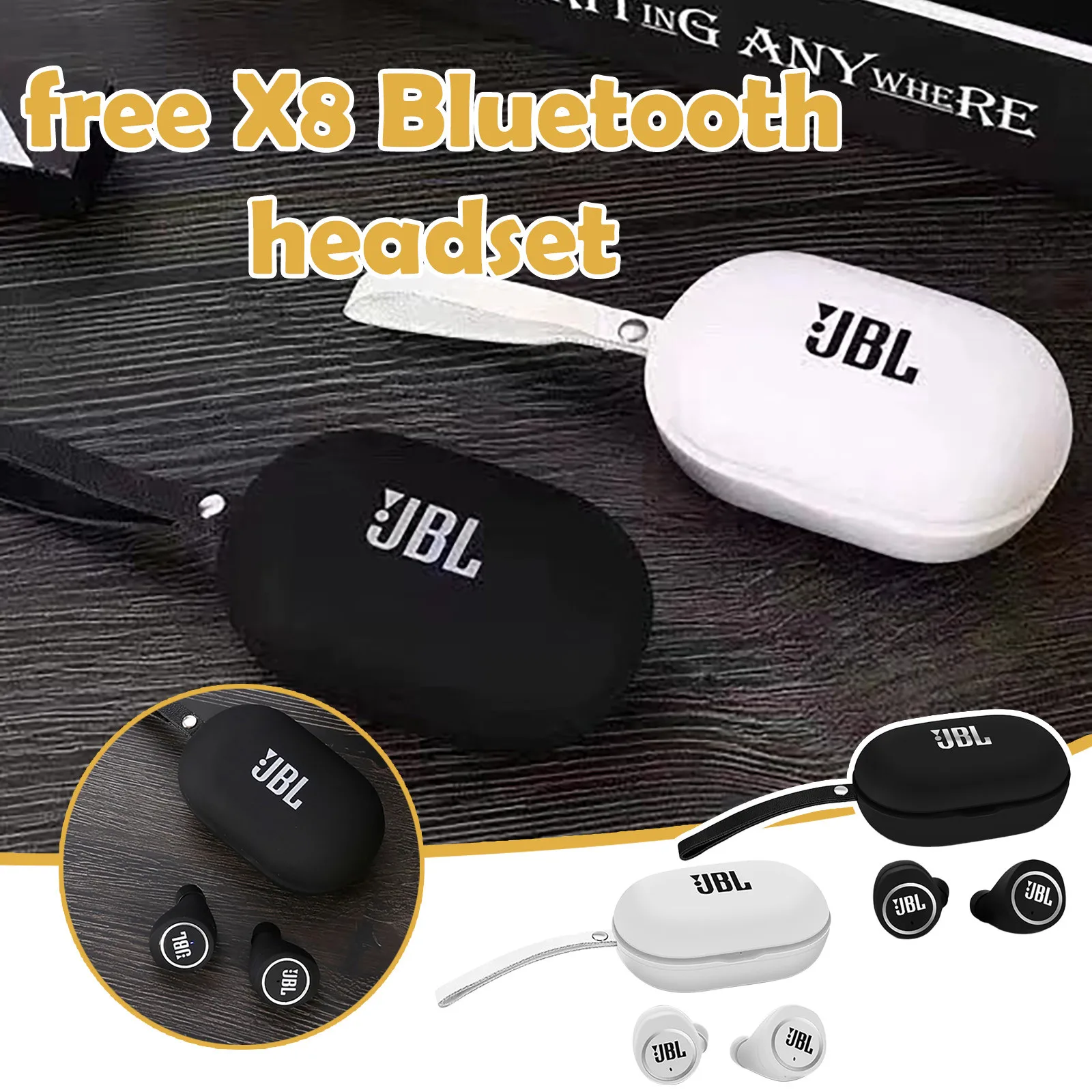 Jbl TWS Free X8 настоящие беспроводные Bluetooth-наушники с басами стерео звук Спортивная