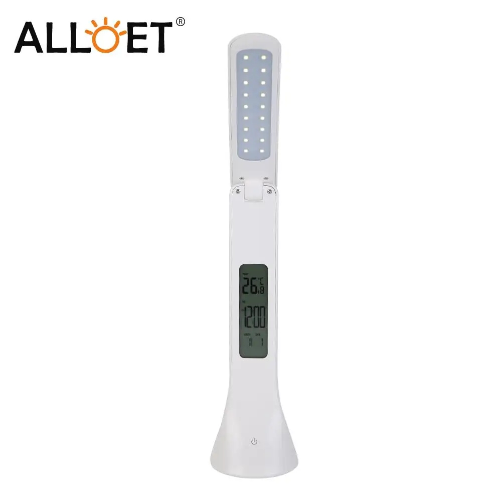 

Desk Lamp Eye Protection Study Lamp LED Touch Dimmable Lamp with Calendar Alarm Clock Temperature LCD Display Light