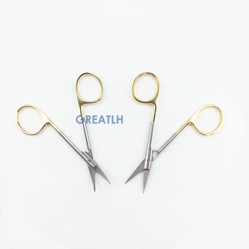 Офтальмологический диагностический прибор ветеринарные ножницы золотые ручки 9
