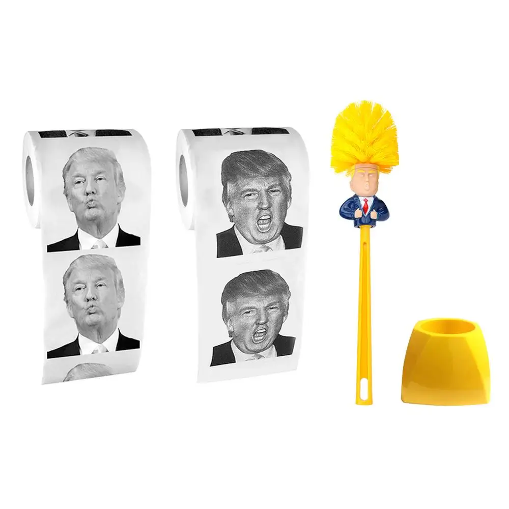 Фото Держатели для туалетной щетки WC Borstel Donald Trump в случайном стиле оригинальная Держатели для туалетной щетки WC Borstel Donald Trump в случайном стиле оригинальная