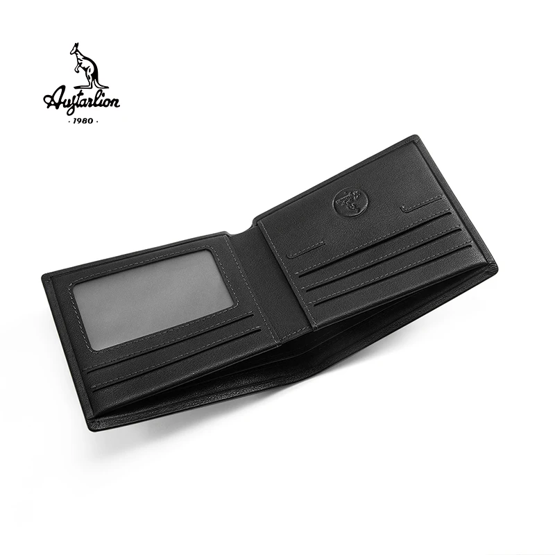 Portomonee модный мужской кожаный брендовый винтажный кошелек короткий Мужской зажим