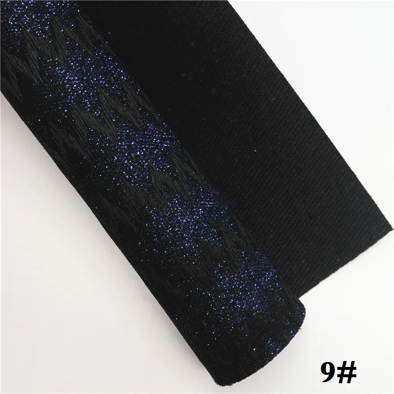 9 Glitterwishcome 21X29 см A4 Размер сетка блестящая кожа, стрелка волна блестящая ткань листы, кожа ткань винил для бантов, GM599A - Цвет: 9