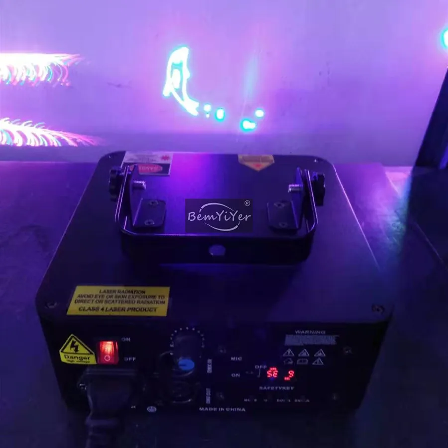 4 шт. DJ 1000 МВт RGB мини анимационный лазерный dmx светильник с дистанционным