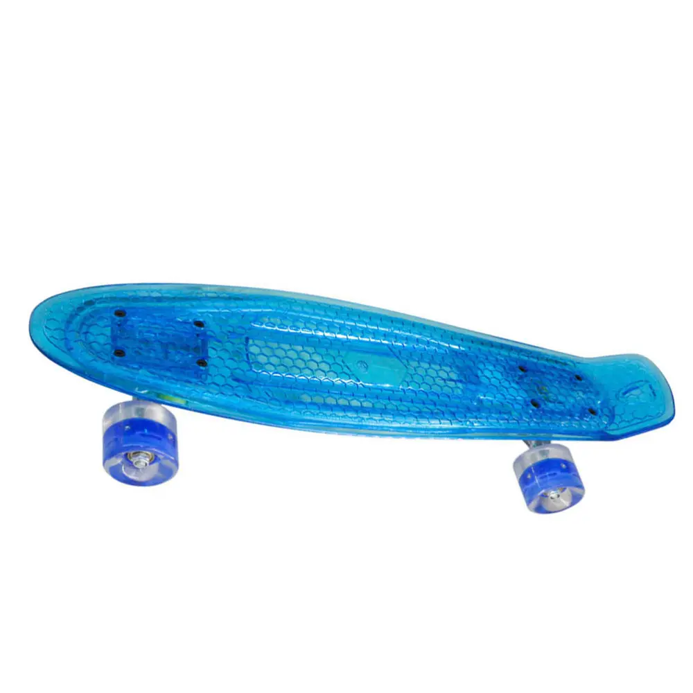 

22 Inches Fish Skateboard Fish Board Four-wheel Scooter Random Color Wheel