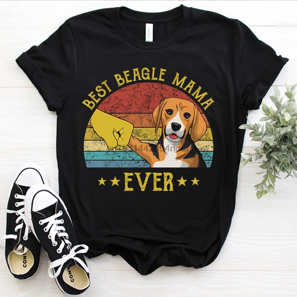 Лучший Бигль I Love Mama когда либо Собака Мама Ретро Винтаж Подарок Щенок Lover Для