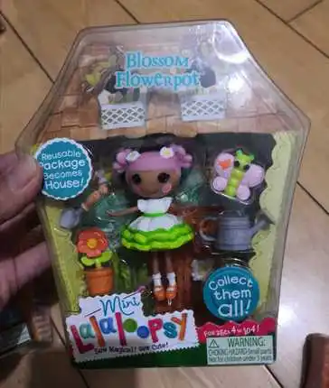 Синий Новые Мини Lalaloopsy фигурки куклы детские игрушки украшения для детей рождественские подарки - Цвет: Синий