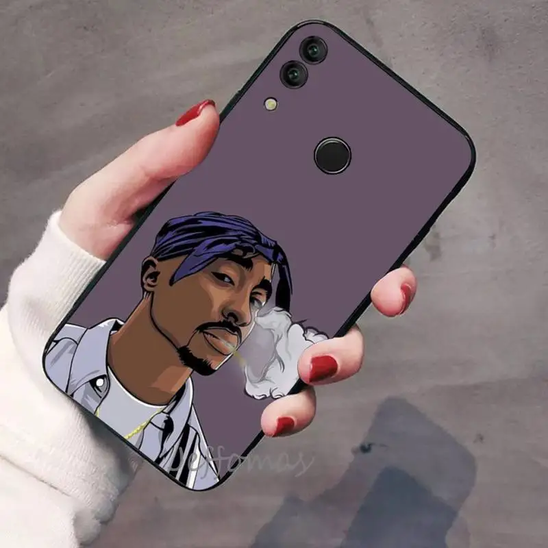 

Rapper 2Pac Phone Case For Huawei honor Mate P 9 10 20 30 40 Pro 10i 7 8 a x Lite nova 5t
