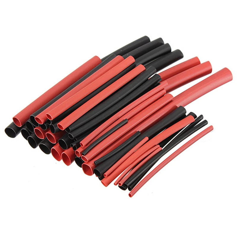 

42pcs 2:1 Polyolefin H-type Heat Shrink Tubing Tube Sleeve Assorted Wrap Wire Black Red Sleeve Cable