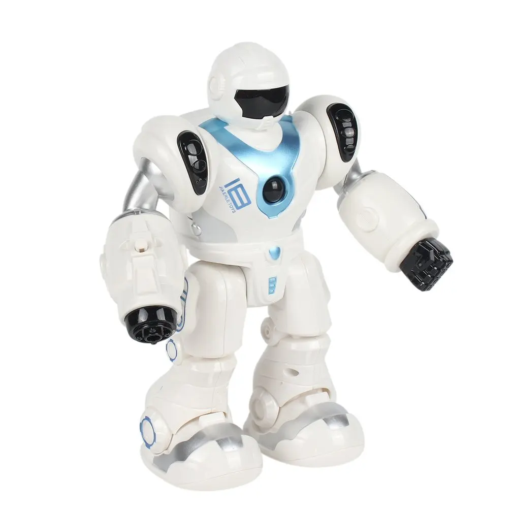 0828A 2 0 Версия робот звук и светильник музыка космическая полиция ходьба вручную