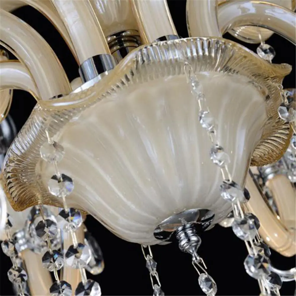 Современные хрустальные люстры K9 декоративные и подвески цвета слоновой кости