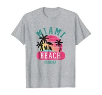 retro cool miami beach mens womens florida beaches tee shirt