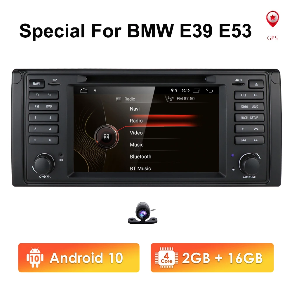 

Автомагнитола для BMW 5, E39, X5, E53, 2000-2007, M5, 1996-2007, Android 10, Mirrorlink, 1 DIN, аудио, стерео, BT, DVD, GPS, Wi-Fi