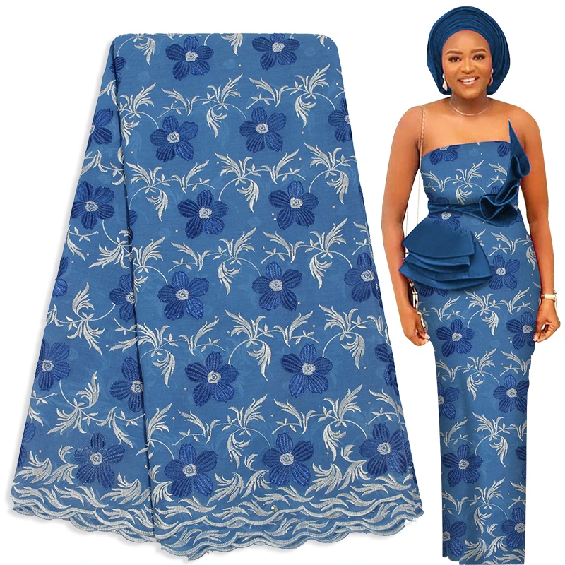 Ткань, новинка 100%, хлопковое кружево «швейцарская вуаль» вечерние, вышивка, мягкая африканская кружевная ткань