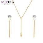 Xuping Модный Ювелирный Набор из нержавеющей стали, популярный дизайн, стильные подвески вечерние на день рождения, Дамский S-80